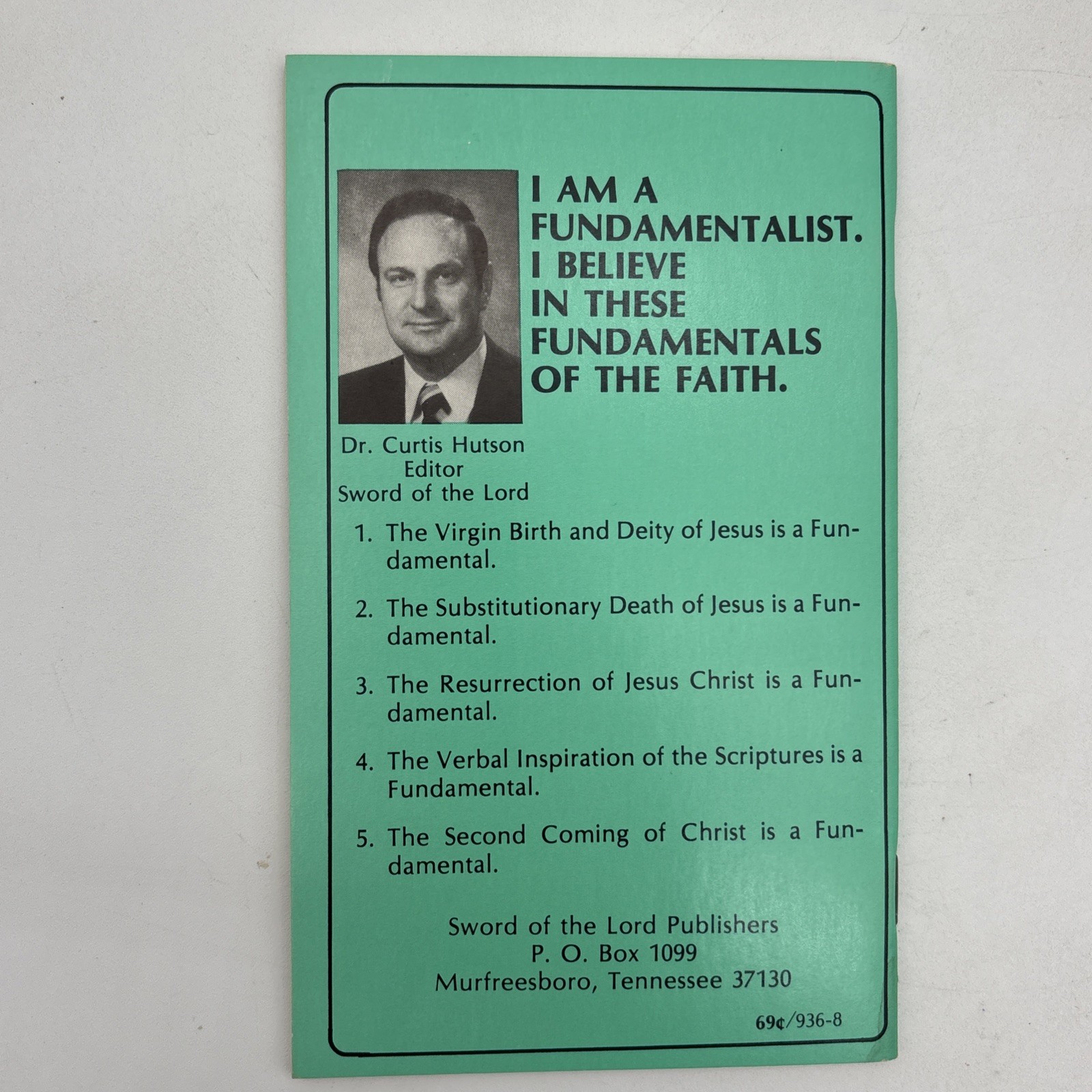 Sword Of The Lord Christian Booklets Lot Of 6 Curtis Hutson, John R. Rice, Ect.