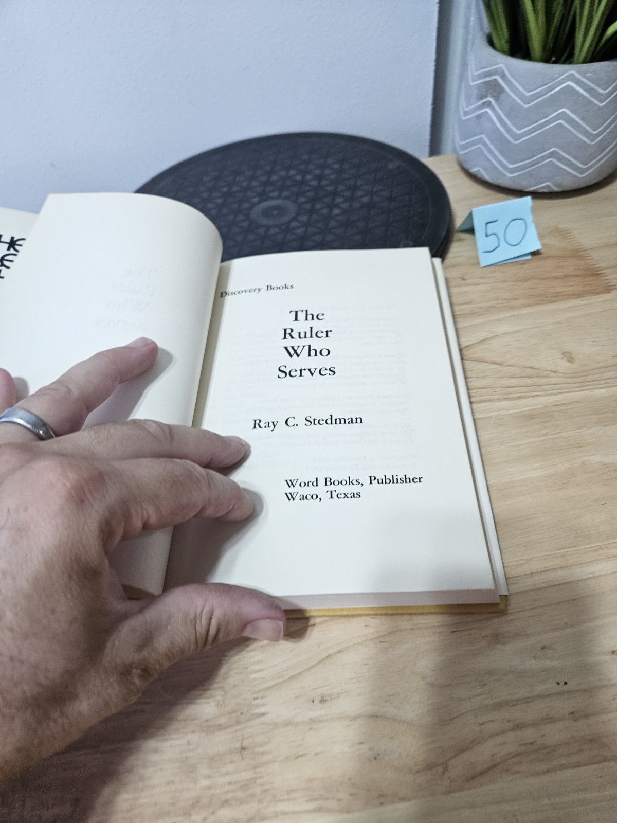 The Ruler Who Serves by Ray C. Stedman 1977 Hardcover Dust Jacket