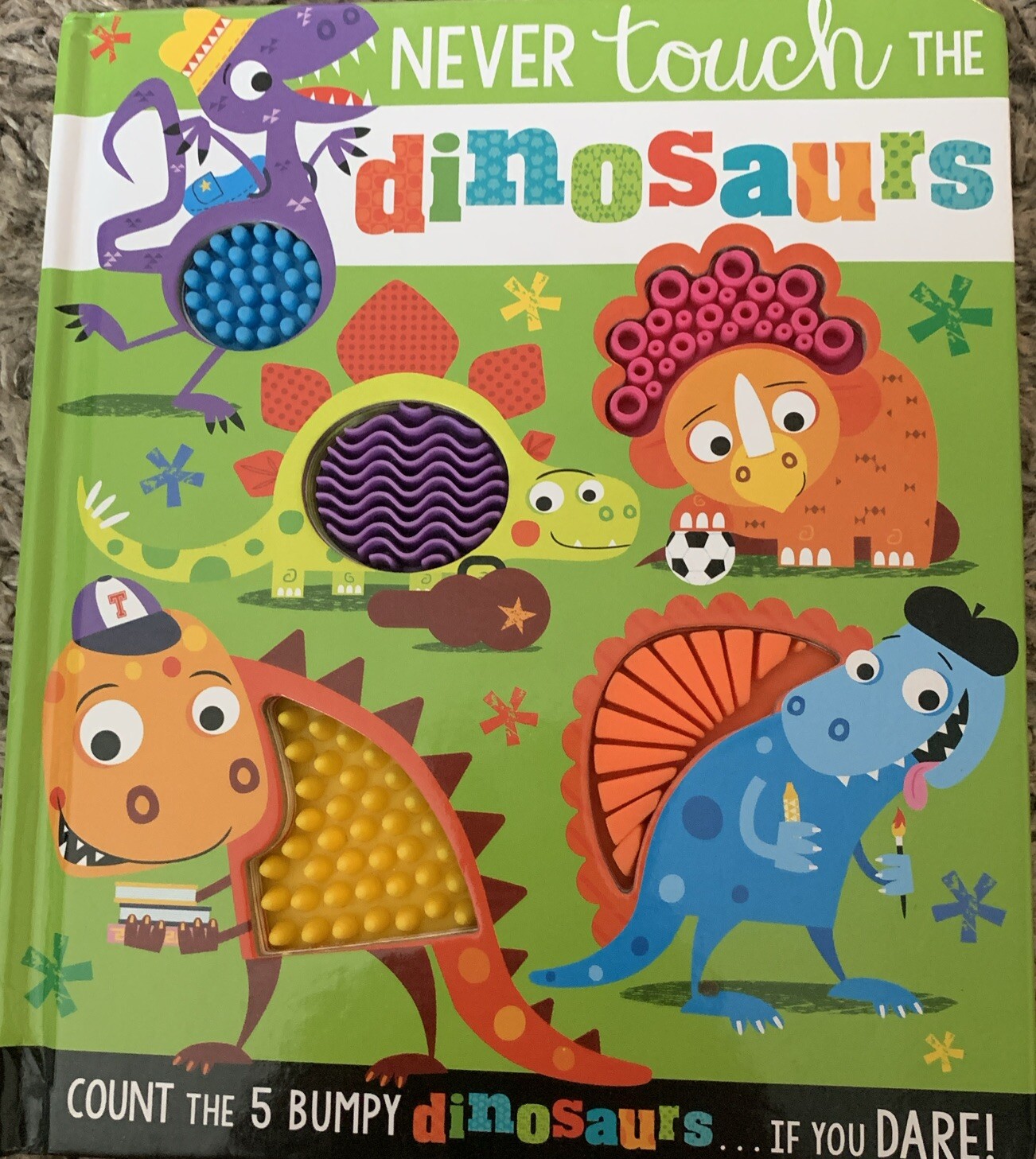 Never Touch the Dinosaurs by Rosie Greening (2019, Novelty Book)