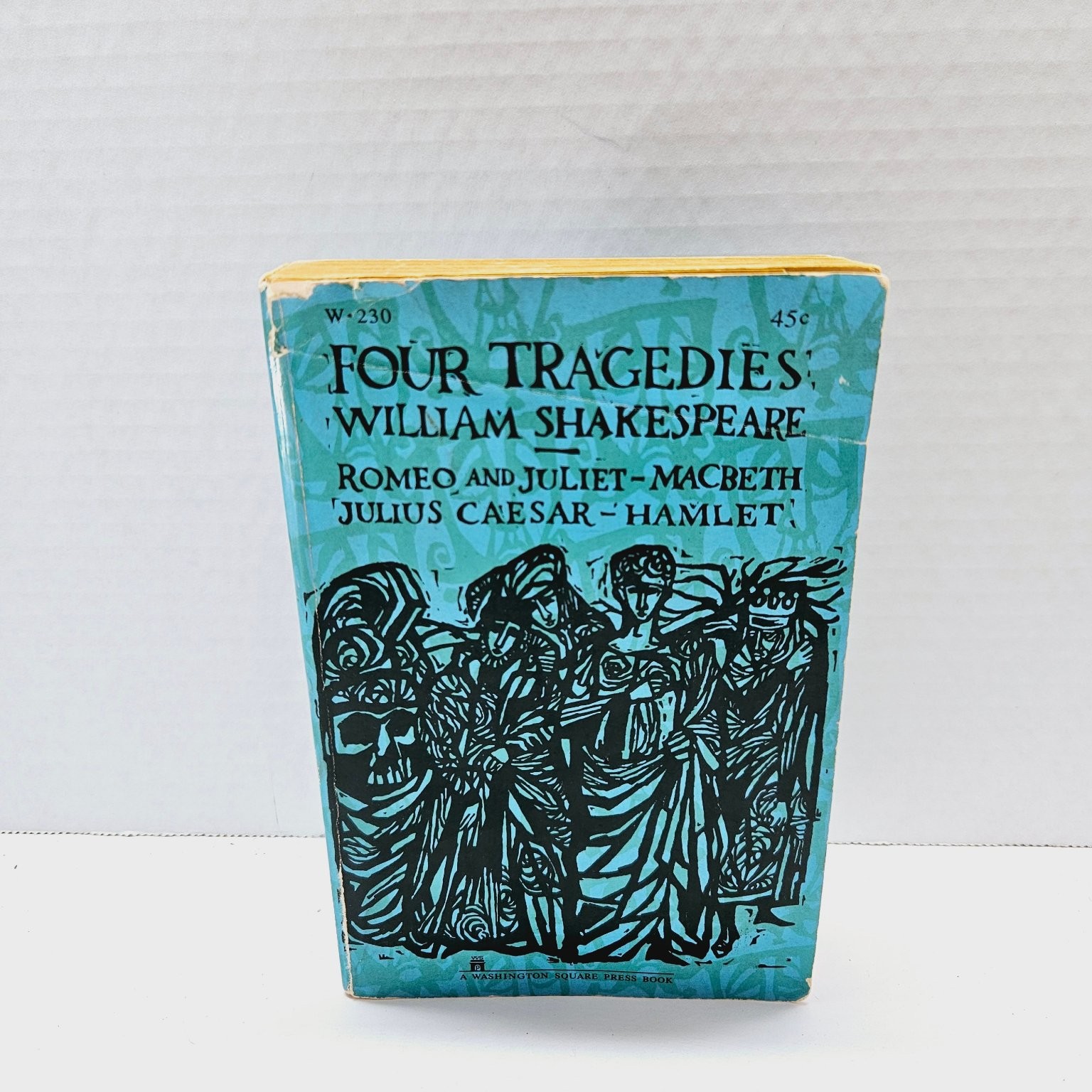 Vintage 1948 William Shakespeare Four Tragedies Washington Square Press Classic
