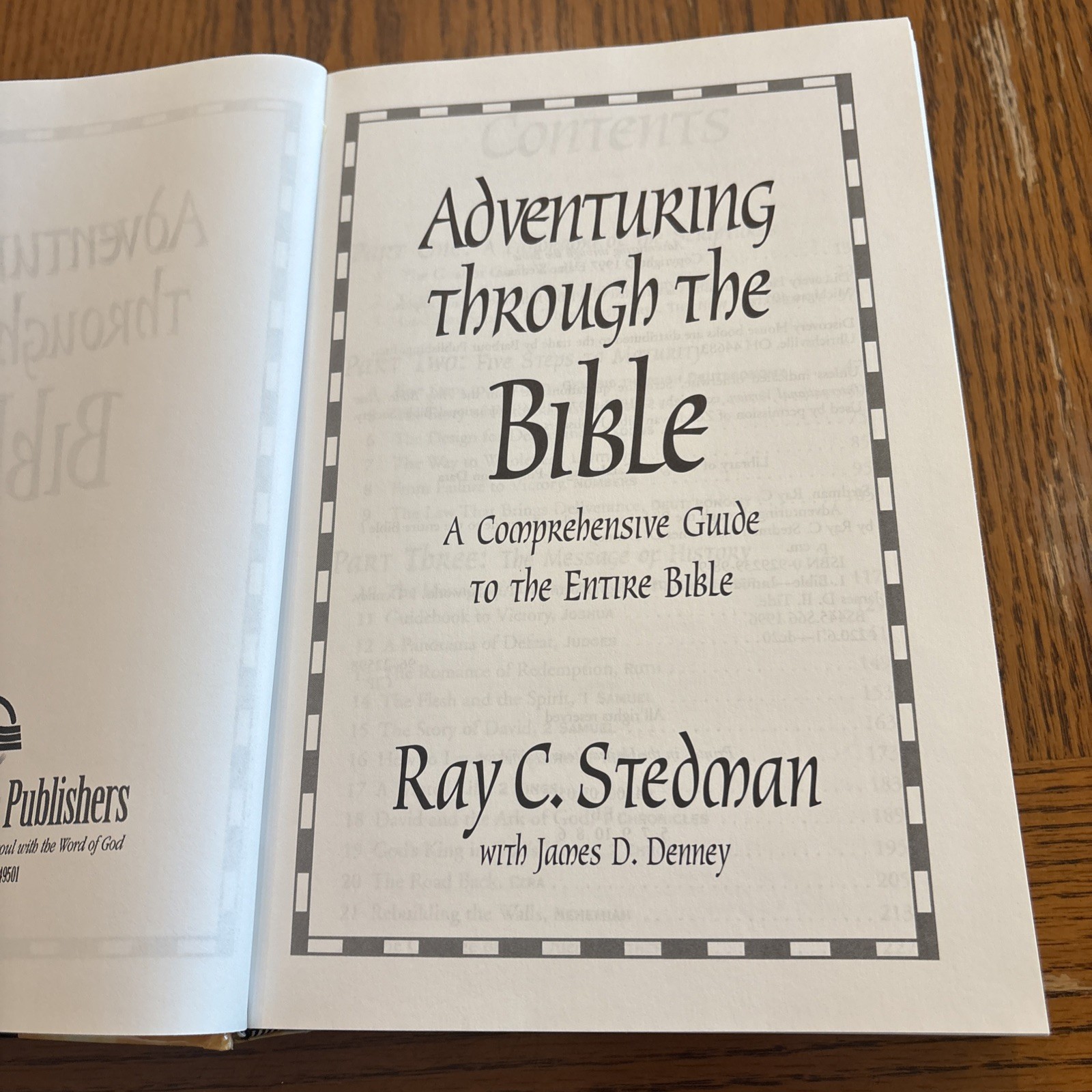 Adventuring Through The Bible By Ray C. Stedman HB