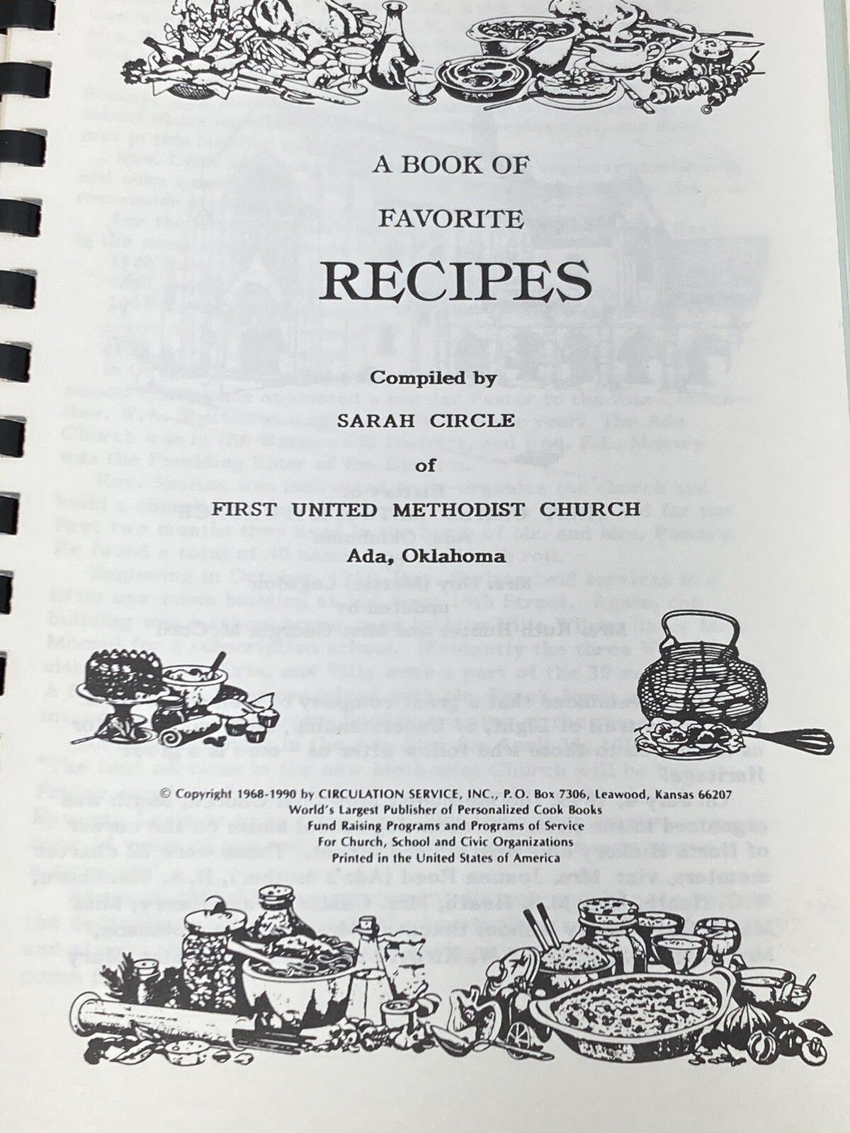 Vintage Cookbook Heavenly Delights First United Methodist Church Ada Oklahoma