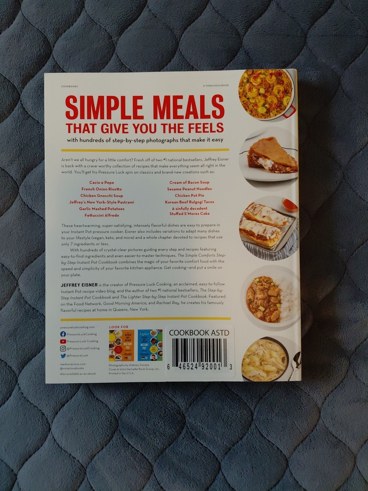 Simple Comforts Step-By-Step Instant Pot Cookbook Jeffrey Eisner 2022 Trade