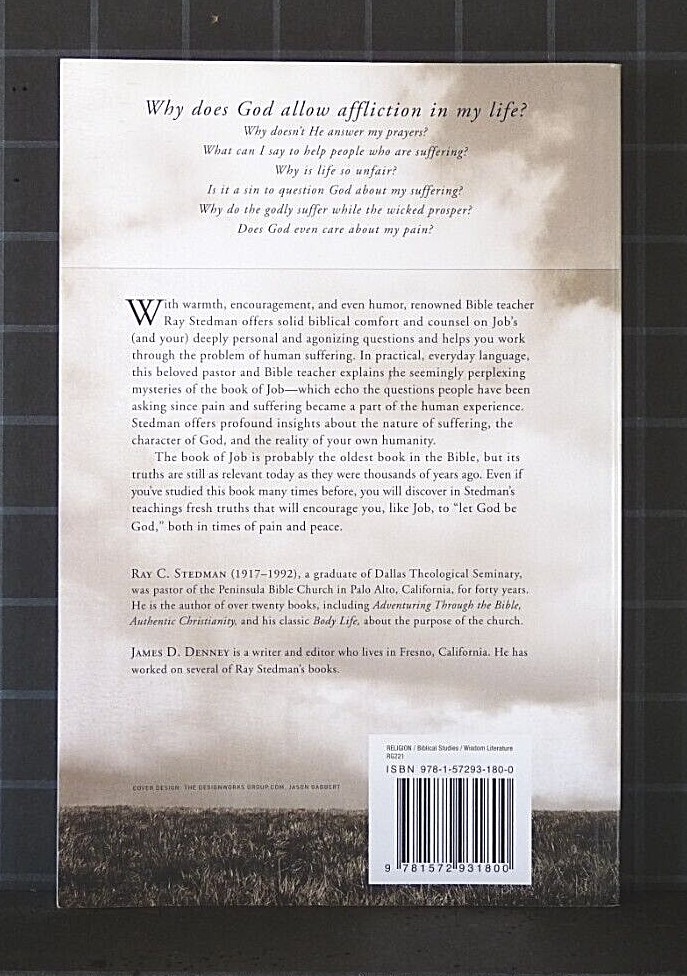 Let God Be God : Life-Changing Truths from Book of Job by Ray C. Stedman 3030