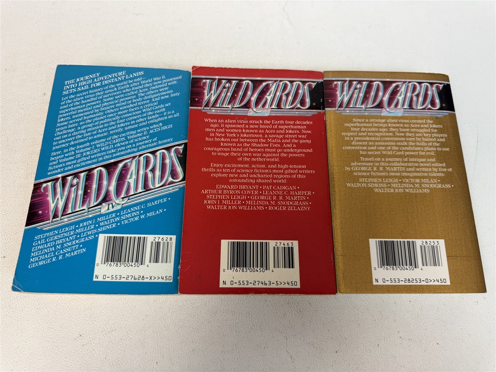 George R R Martin Lot 13 Wild Cards #1 to #10 plus #13 #18 #19