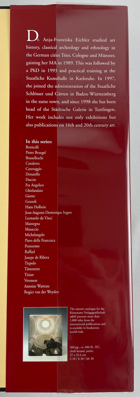 Albrecht Dürer 1471-1528, Anja-Franziska Eichler, 1999, 1st English Ed., HCDJ