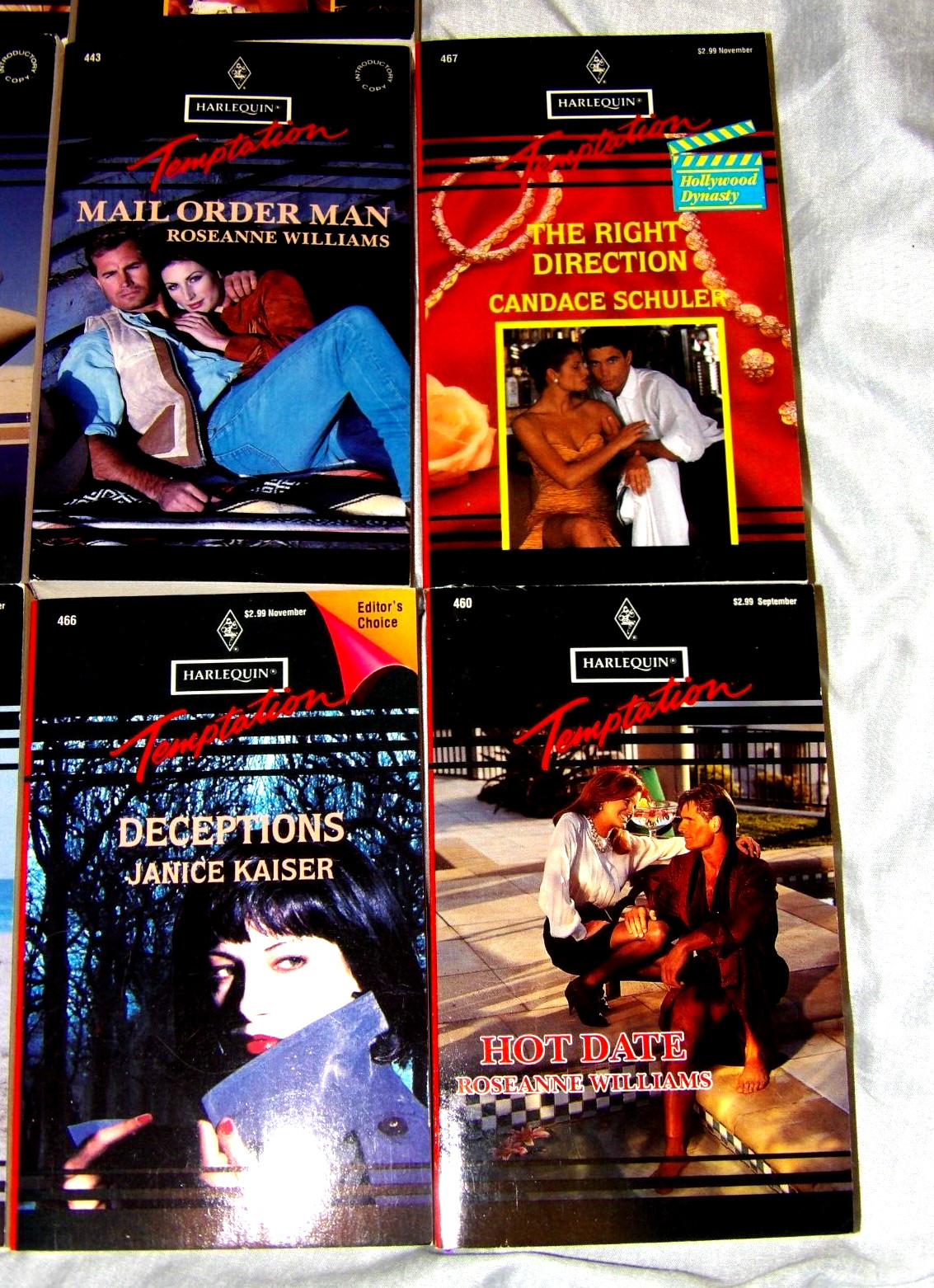 Harlequin• Temptation Series• Black Lines Cover• Lot Of 14• 150+ Pages Each!