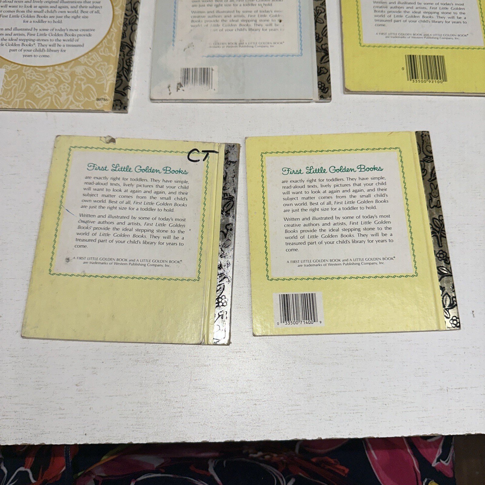 Vintage 1980s & 90’s A First Little Golden Books Mini HC Toddlers Lot Of 8
