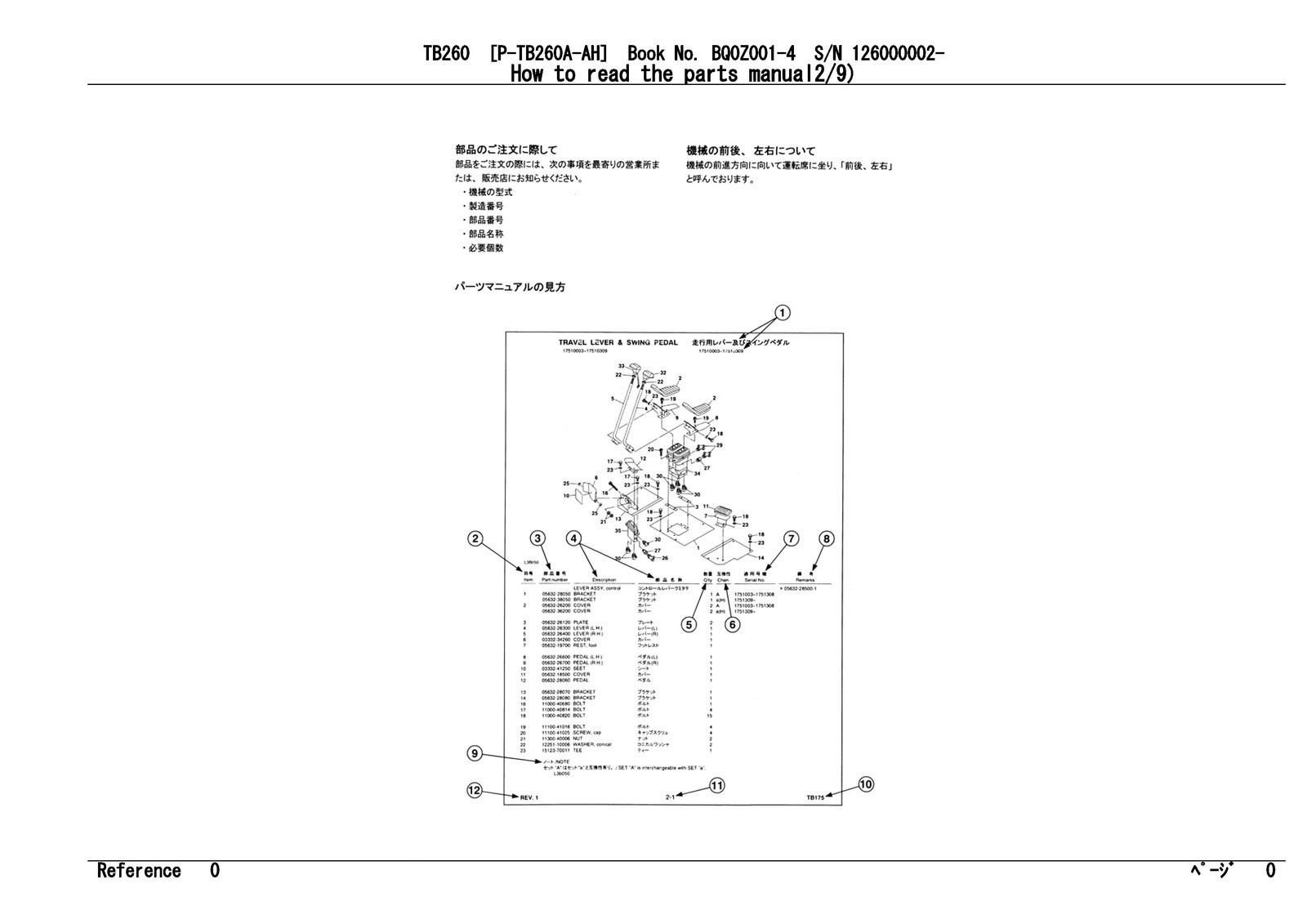 TAKEUCHI TB260 Hydraulic Excavator Parts Manual SN 126000002 Up – COIL SECURED