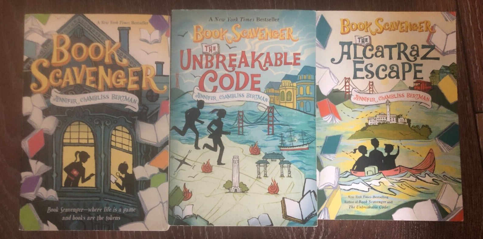 Book Scavenger Lot Of 3 Books Jennifer Bertman complete series Free Shipping