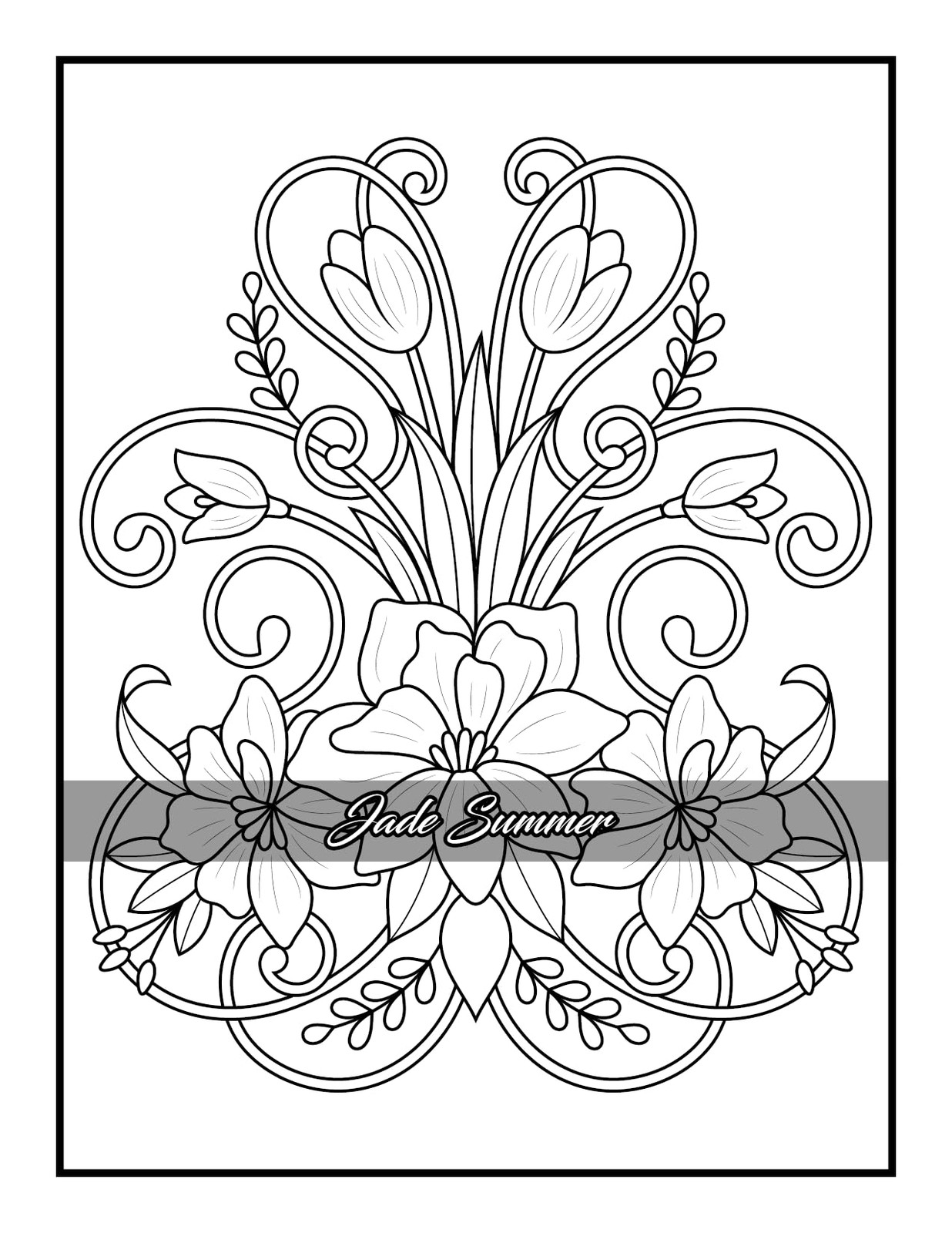 100 Flowers: An Adult Coloring Book with Bouquets, Wreaths, Swirls,…