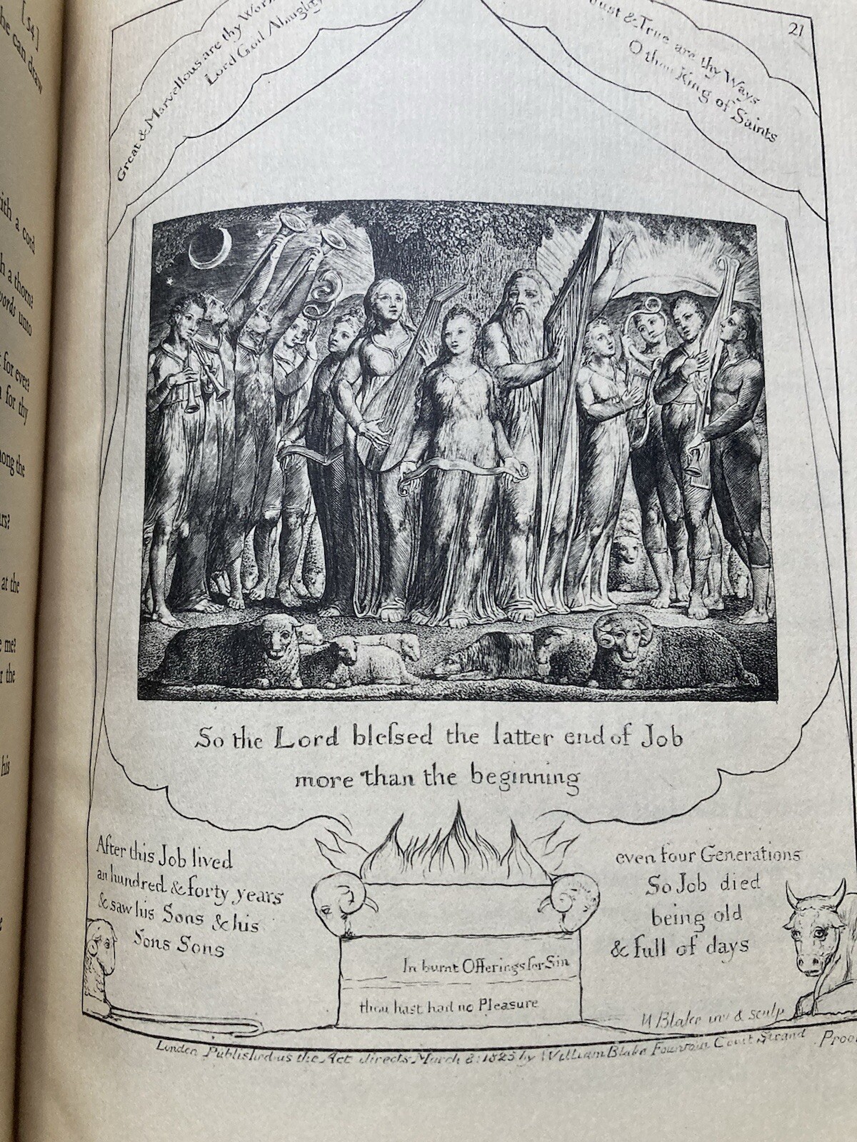 WILLIAM BLAKE THE BOOK OF JOB 22 ENGRAVINGS LETTERPRESS 1927 ART RELIGION BIBLE