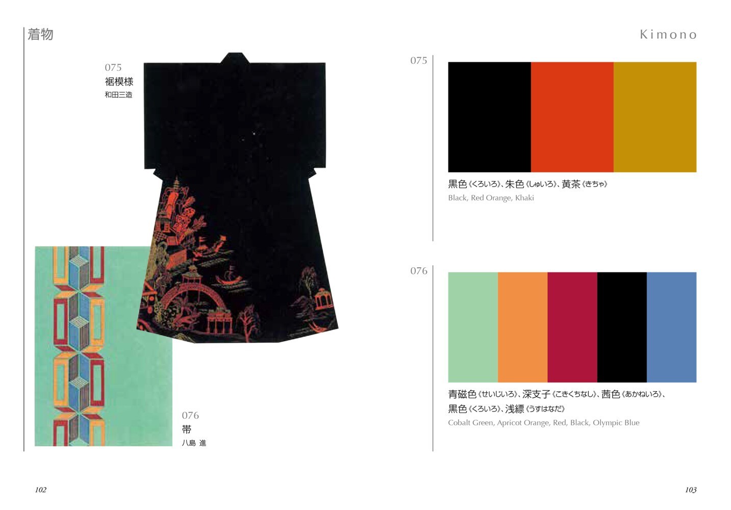 A Dictionary of Color Combinations Vol. 1 and 2 (English and Japanese Notation)