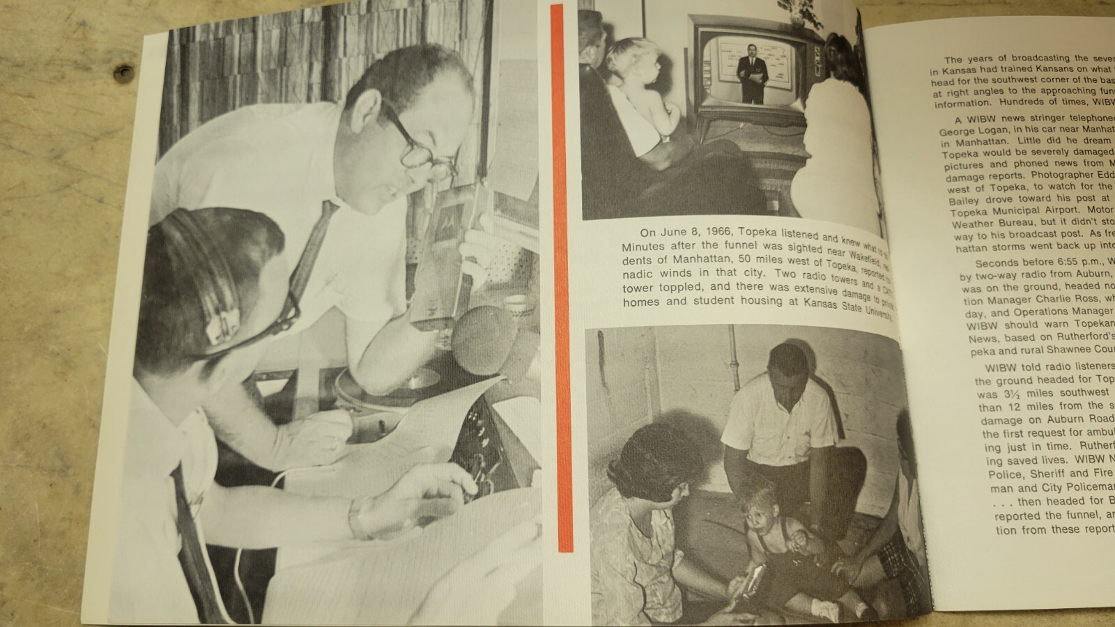 1966 For God’s Sake Take Cover Topeka WIBW Tornado Book New Old Stock Original