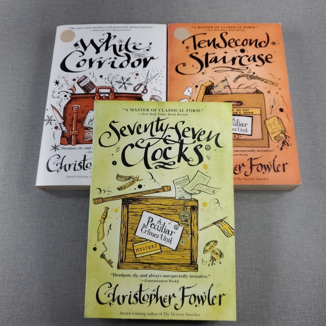 Christopher Fowler Peculiar Crimes Unit Mystery 3 Book Lot Staircase Corridor
