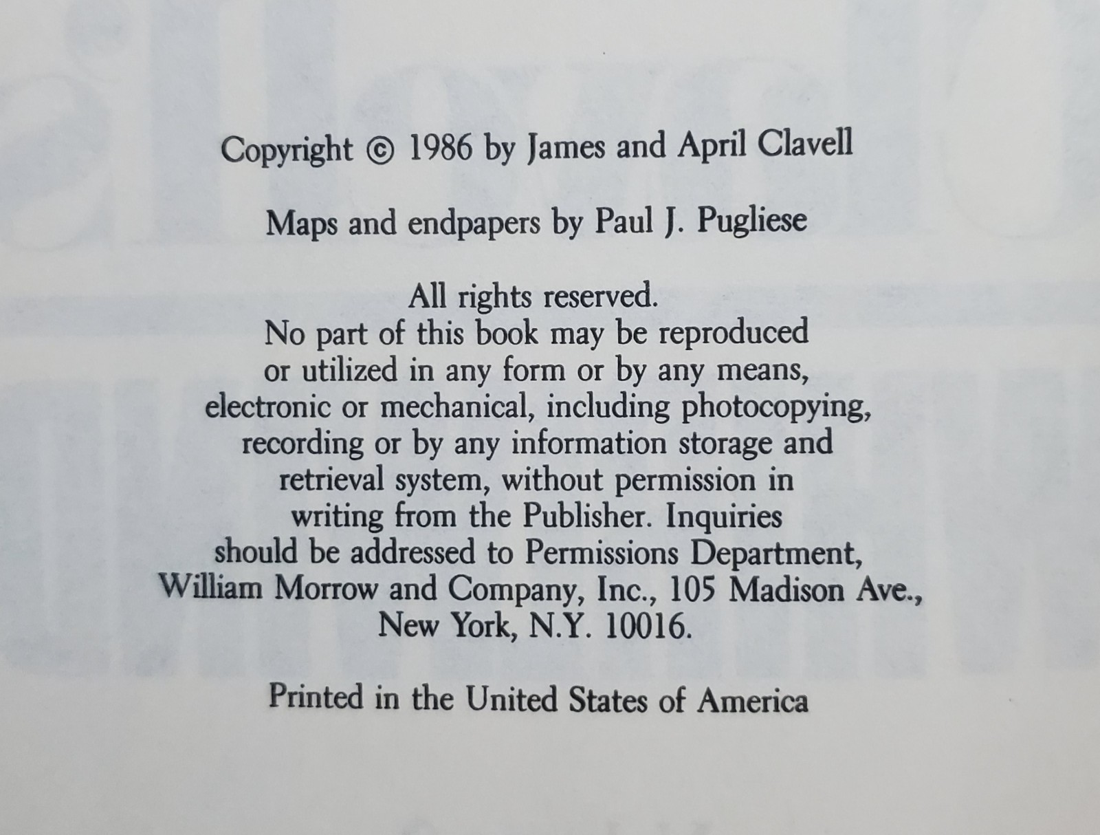 James Clavell Whirlwind– 2 Volume Set (1986 BCE Hardcovers w/Dust Jackets)
