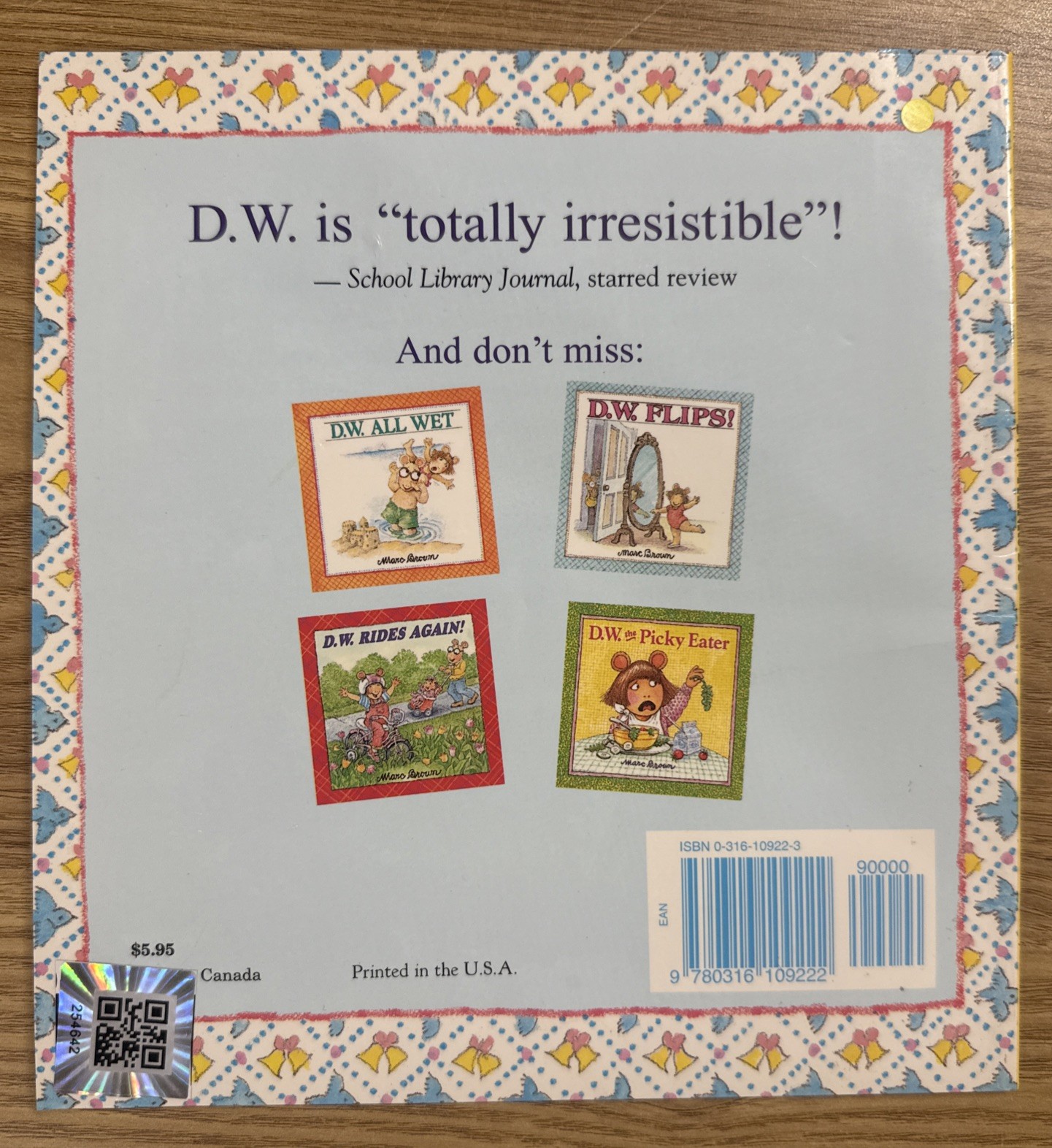 D. W. Thinks Big by Marc Brown (1995, Trade Paperback)