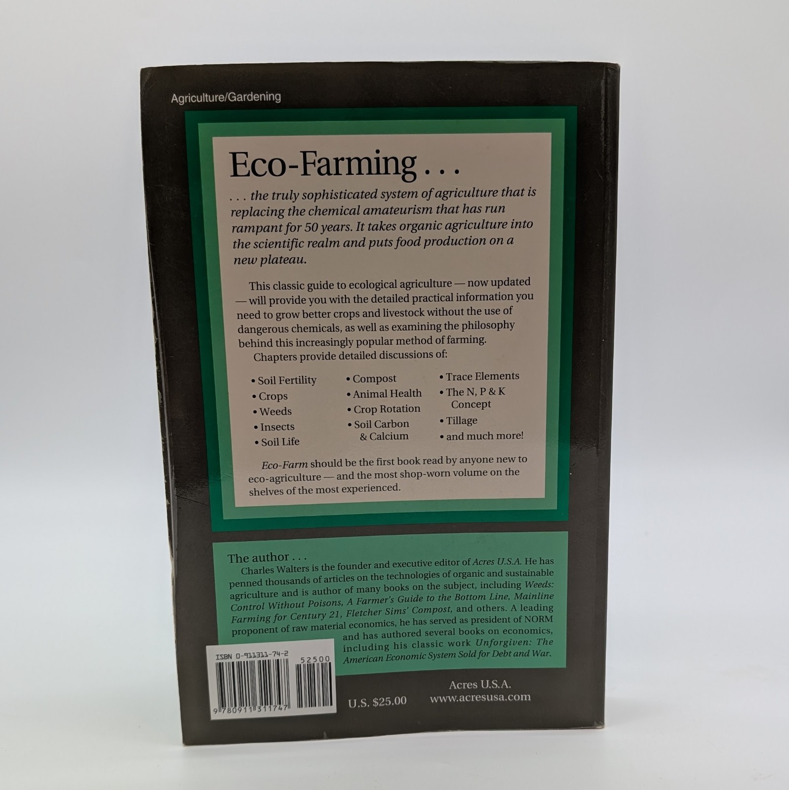 Eco-Farm : An Acres U. S. A. Primer by Charles Walters (1979, Trade Paperback)