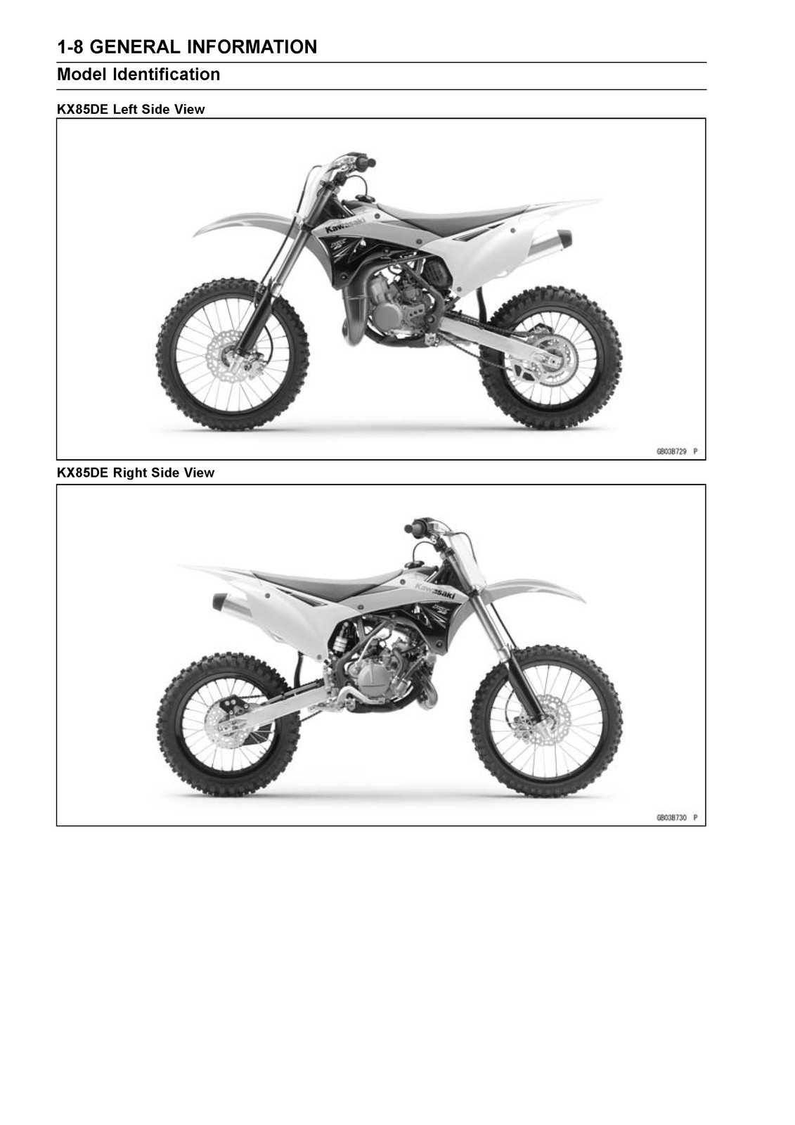 KAWASAKI KX85 KX85-II KX100 Motorcycle Service Manual – WIRE BOUND – COVERS