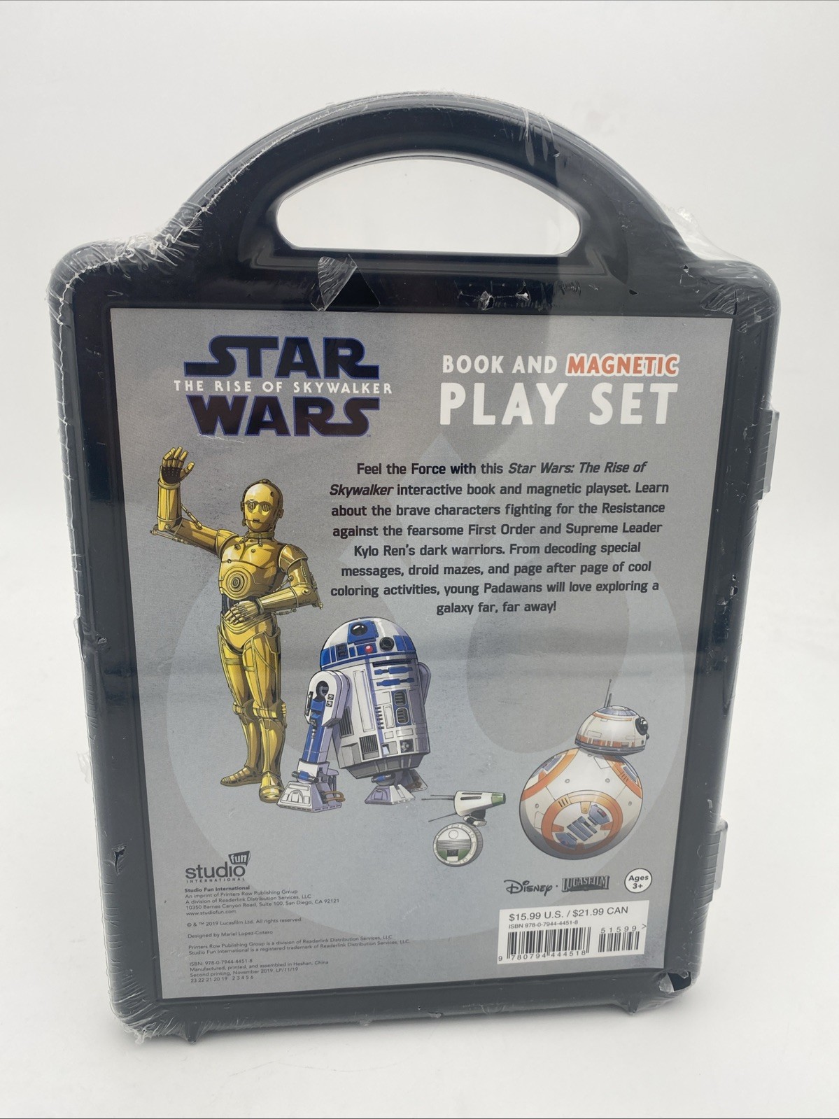 Star Wars: The Rise Of Skywalker Book and Magnetic Play Set ~New Sealed Item