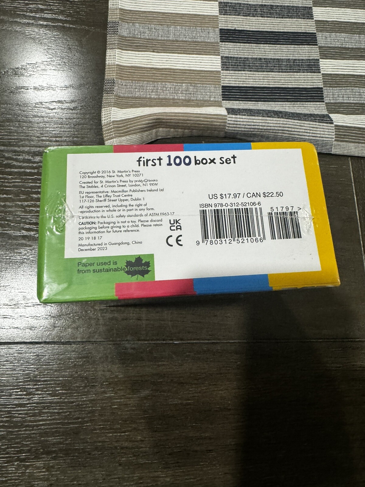 First 100 Ser. First 100 Board Book Box Set 3 Books First 100 Words, Number NEW