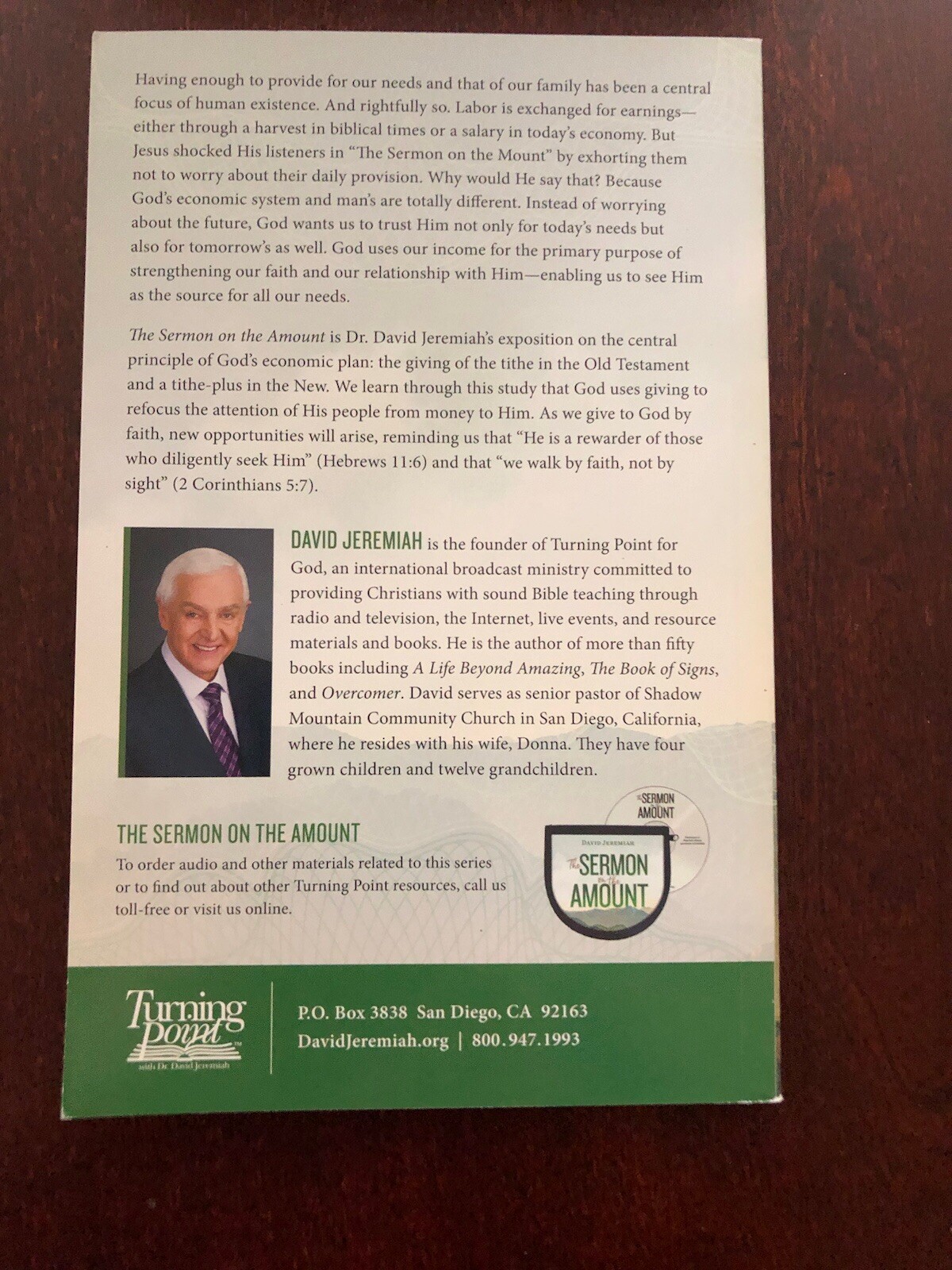 The Sermon on the Amount Study Guide (2019, Paperback) by David Jeremiah