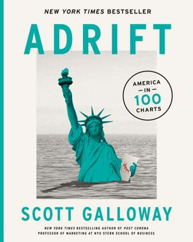 Adrift: America in 100 Charts by Scott Galloway: Used