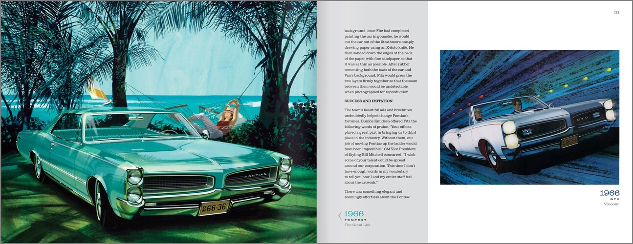 Art Fitzpatrick & Van Kaufman Car Art Book Pontiac Buick Mercury