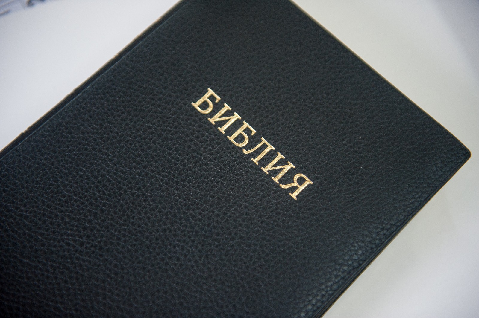 RUSSIAN Bible black cover, vinyl 17x24cm NEW Библия Синодальная