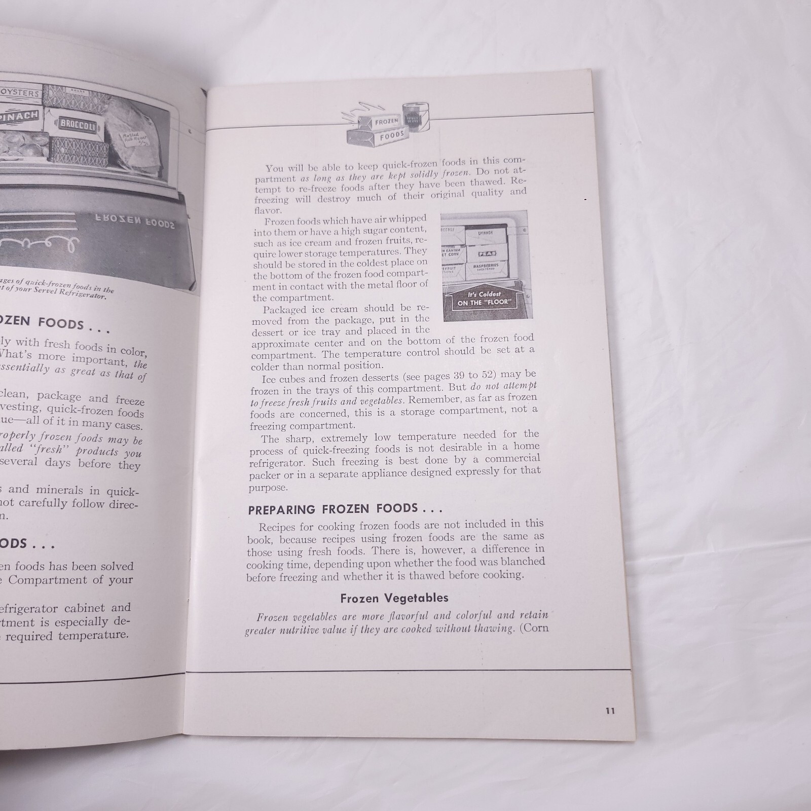 Servel Gas Refrigerator Operating Instruction How to Use Recipes