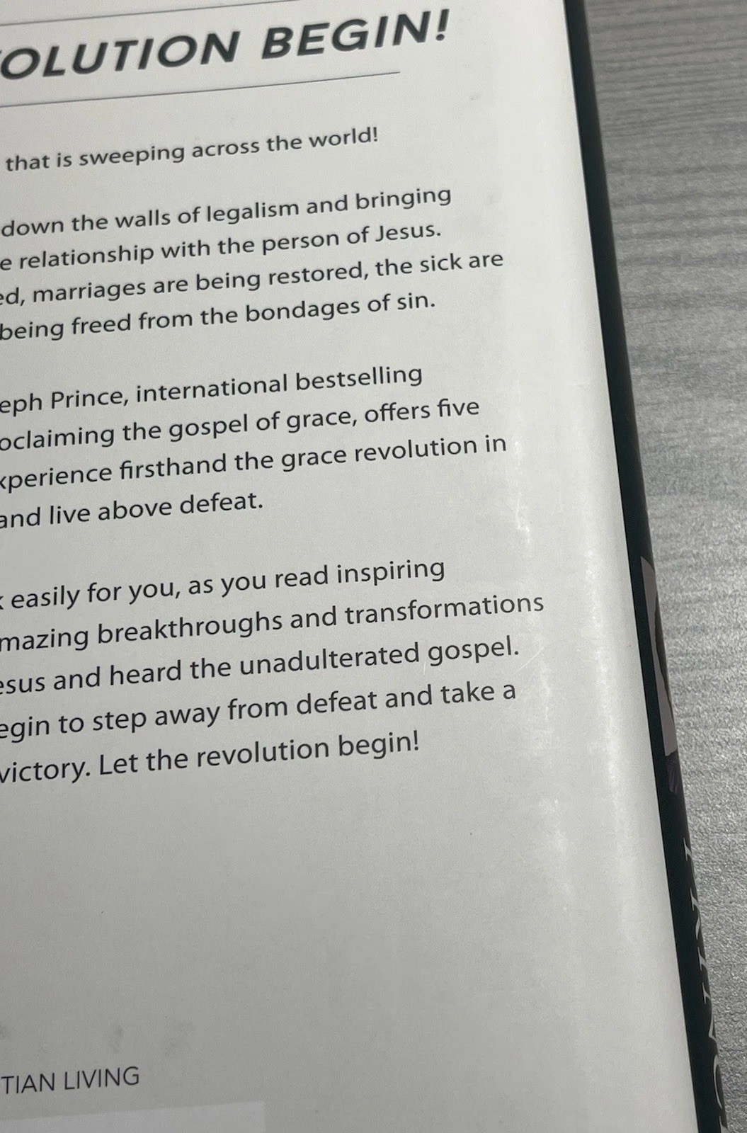 Grace Revolution Experience the Power to Live Above Defeat Joseph Prince -Unread