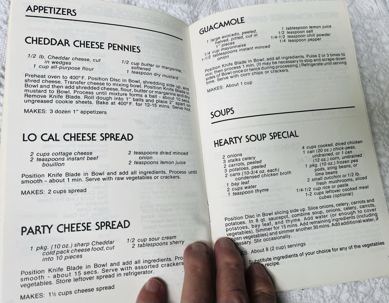 General Electric Food Processor Use & Care 1982 Recipes Booklet