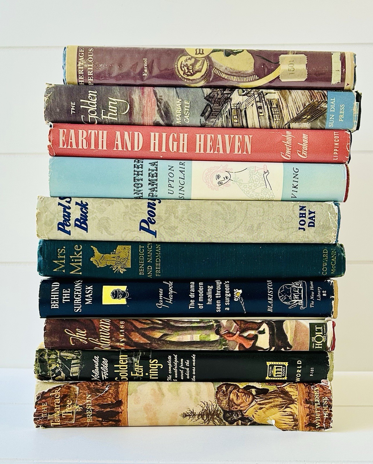 VTG Novels Book Lot of 10 1940s-50s Hardcovers Granny’s House Smell Estate Sale