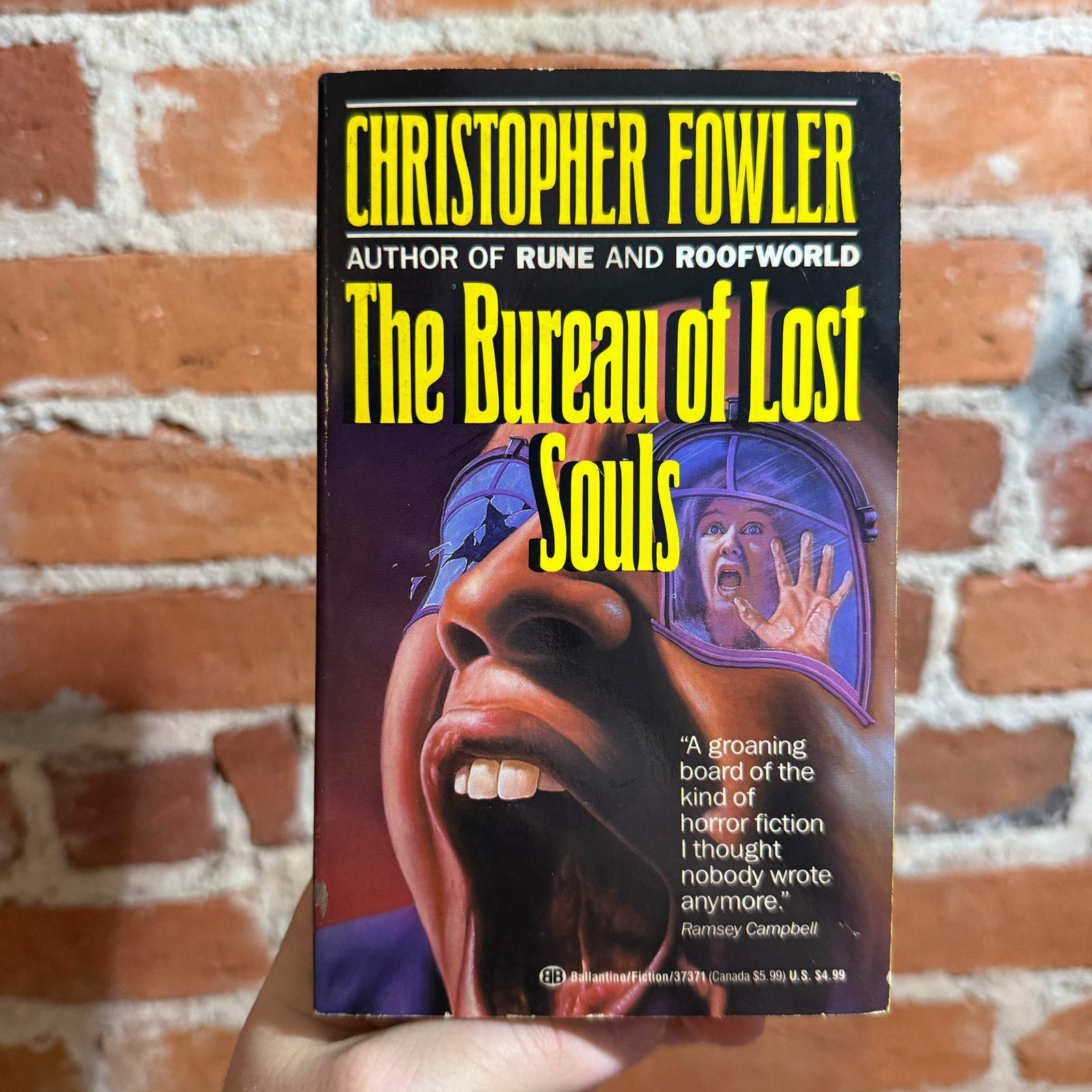The Bureau of Lost Souls – Christopher Fowler – 1991 Ballantine Books Paperback