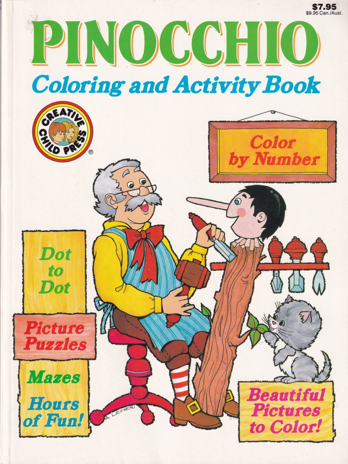 1992 Pinocchio Coloring & Activity Book Creative Child Press