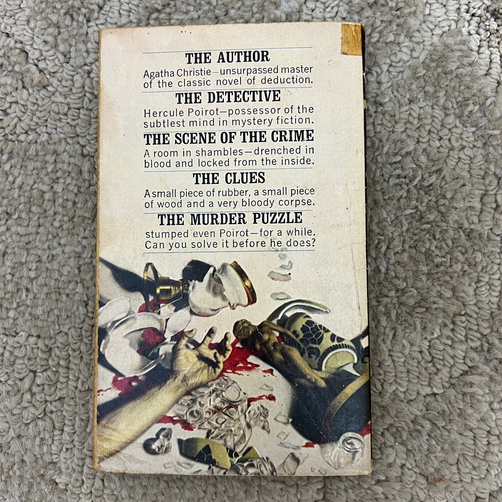 A Holiday For Murder Mystery Paperback Book by Agatha Christie Suspense 1962