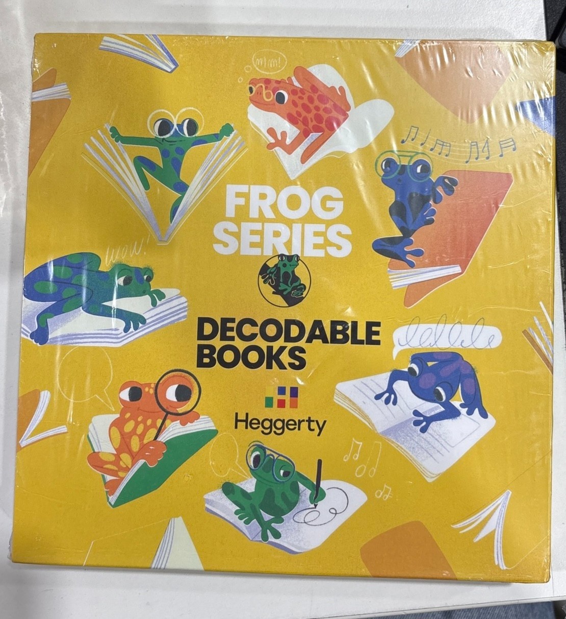 Set of 8 Heggerty Decodable Books: Frog Series Grade 1 (SKU #410421-H) PKG Blem