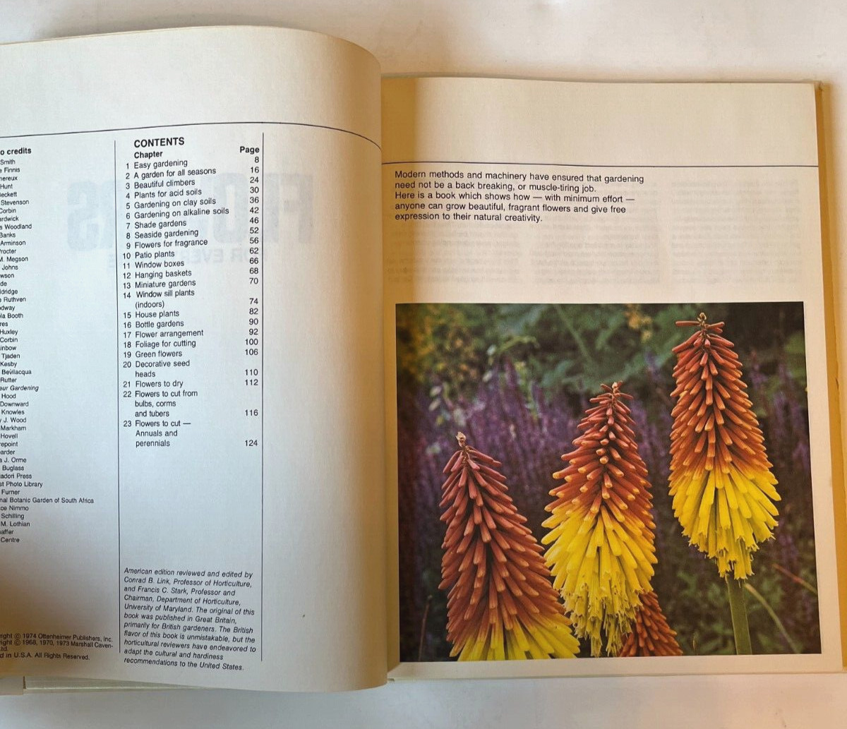 Flowers for Everywhere By Conrad B. Link & Castle Books Hardcover, 125 pages