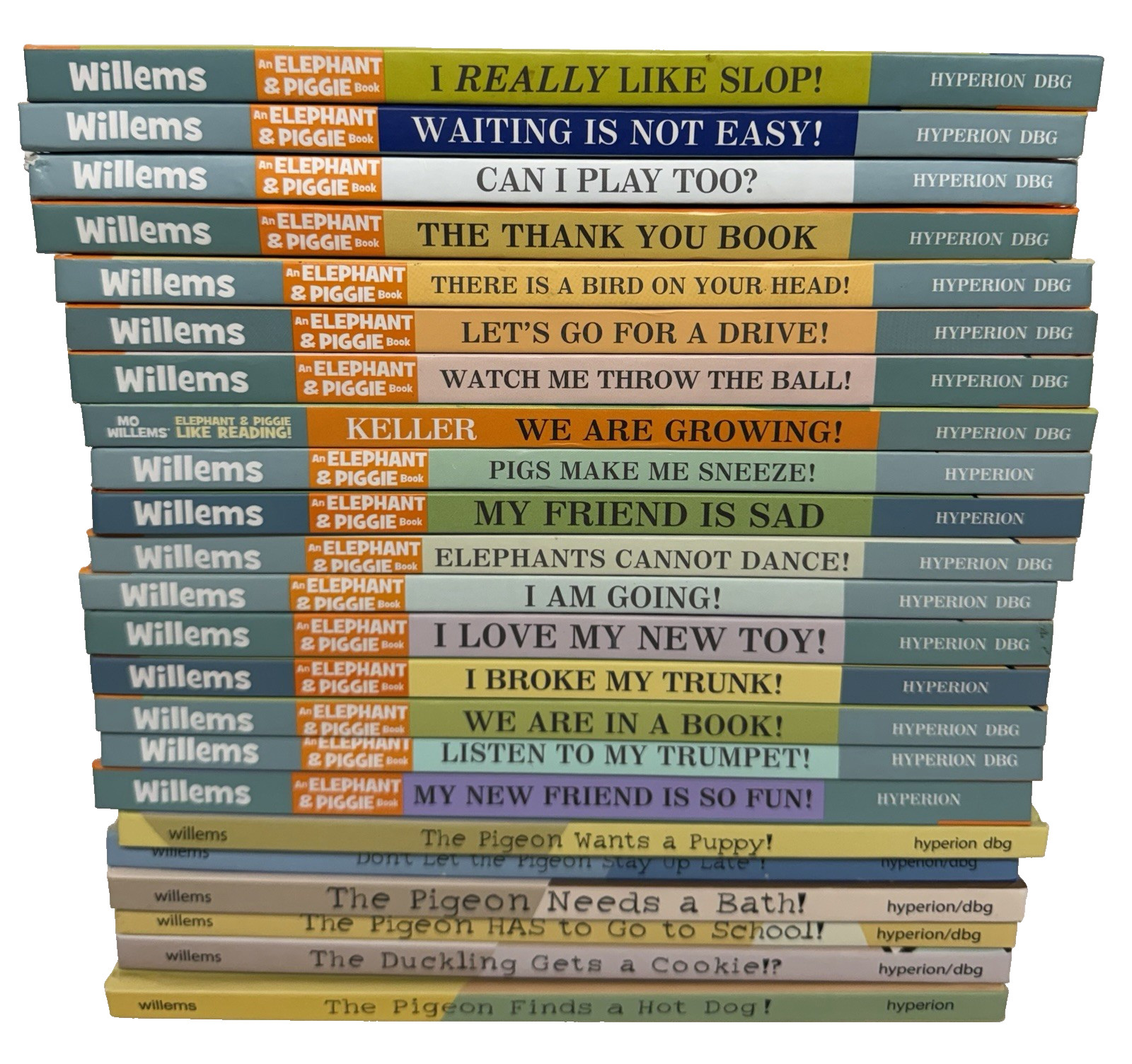 Lot 23 Elephant & Piggie Mo Willems Pigeon Hardback Readers/Picture Bk VERY GOOD