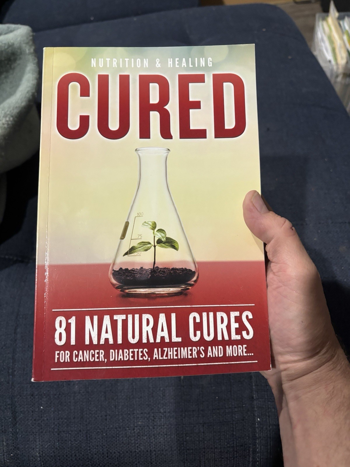 Cured 81 Natural Cures Nutrition Healing Cancer Diabetes Alzheimers PB Book