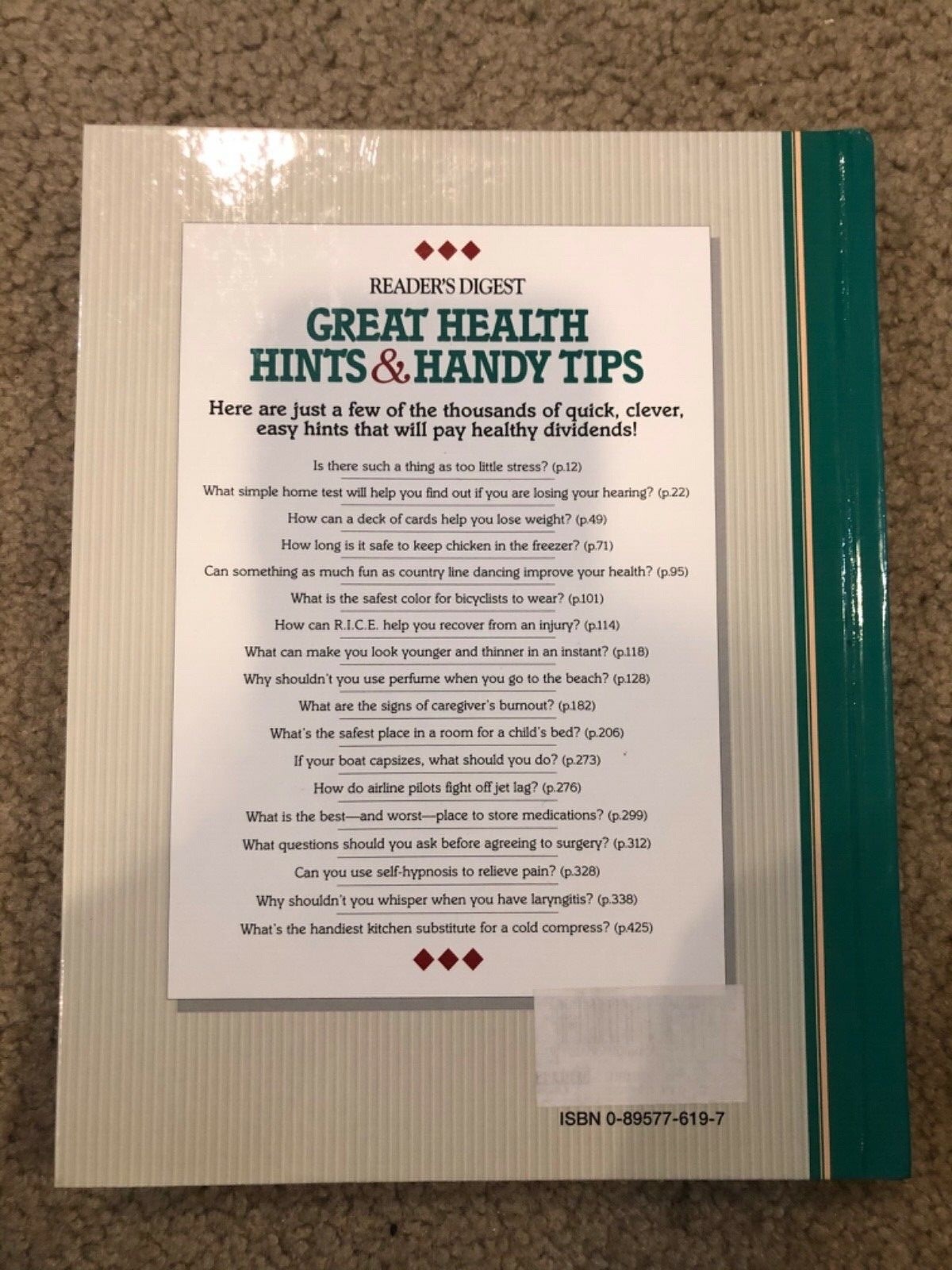 Great Health Hints & Handy Tips (Reader’s Digest General Books)