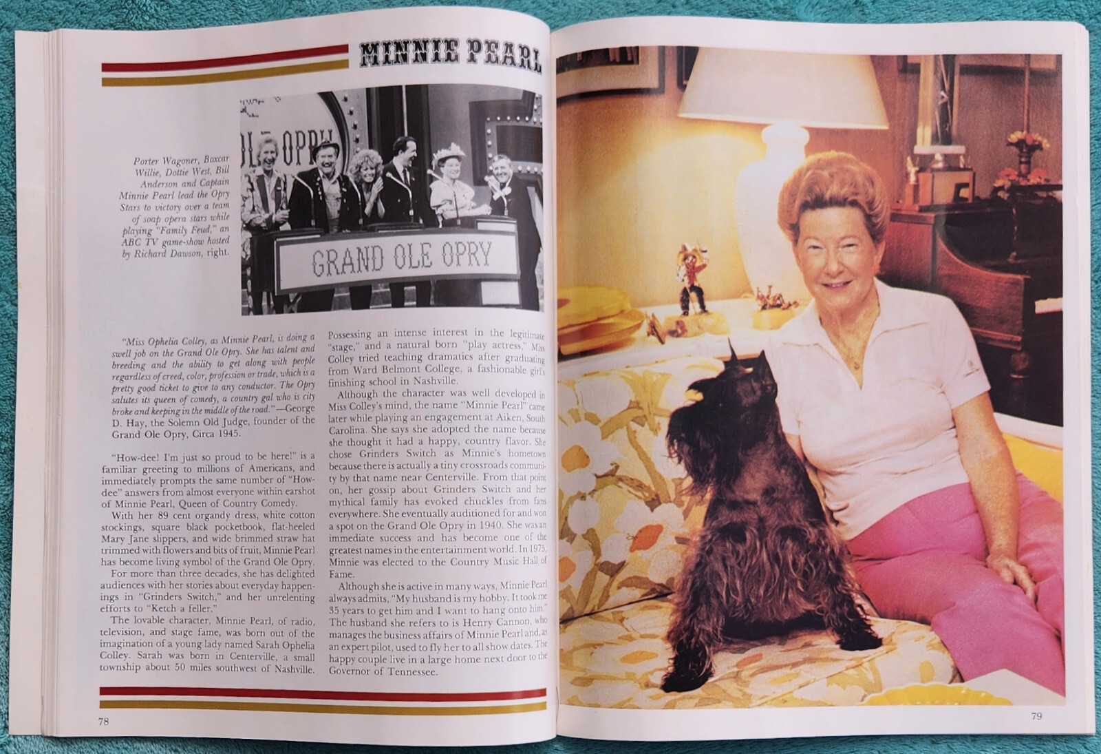 Grand Ole Opry WSM Picture & History Book 1984 Trade Paperback 168 Pages
