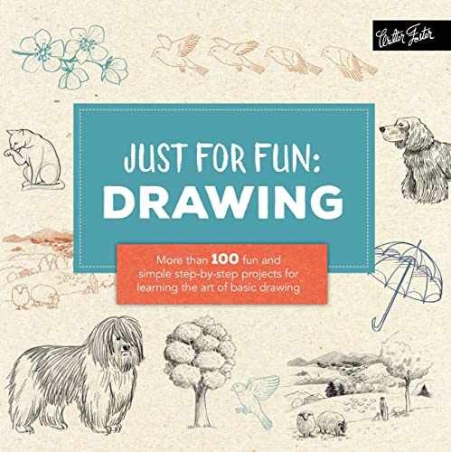 Just for Fun: Drawing: More than 100 fun – Paperback, by Herzog Lise – Very Good