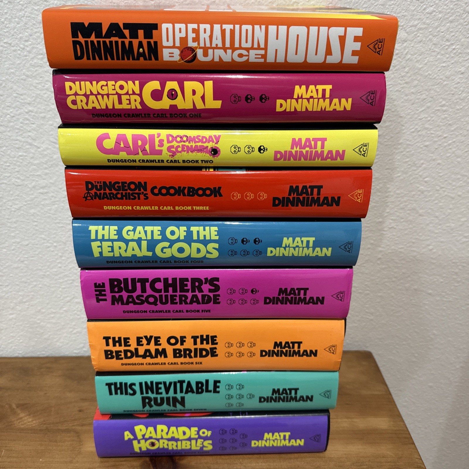 Dungeon Crawler Carl 1–8 By Matt Dinniman Hardcover Set 1st Ace Ed New & OBHouse