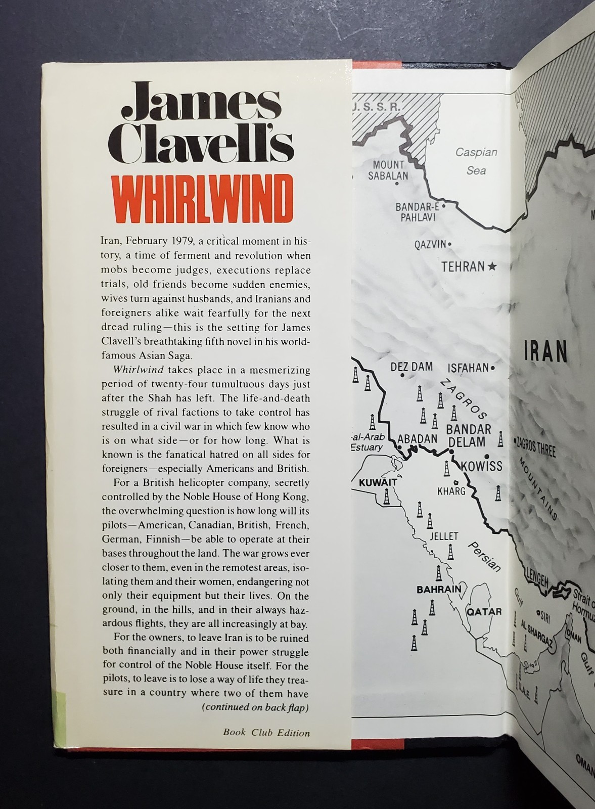 James Clavell Whirlwind– 2 Volume Set (1986 BCE Hardcovers w/Dust Jackets)