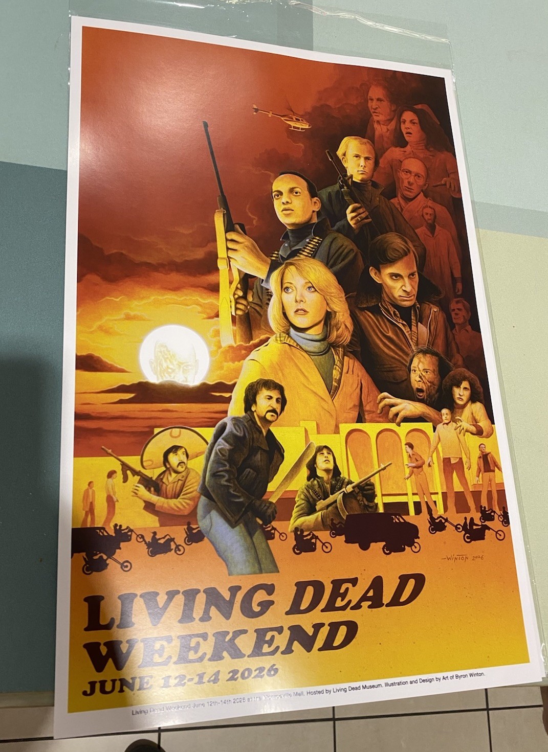 Living Dead Weekend Dawn Of The Dead George Romero Monroeville 2026 Poster/sched
