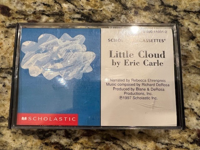 Little Cloud by Eric Carle Book & Cassette Set 🎧 1997 Scholastic Read-Along VTG