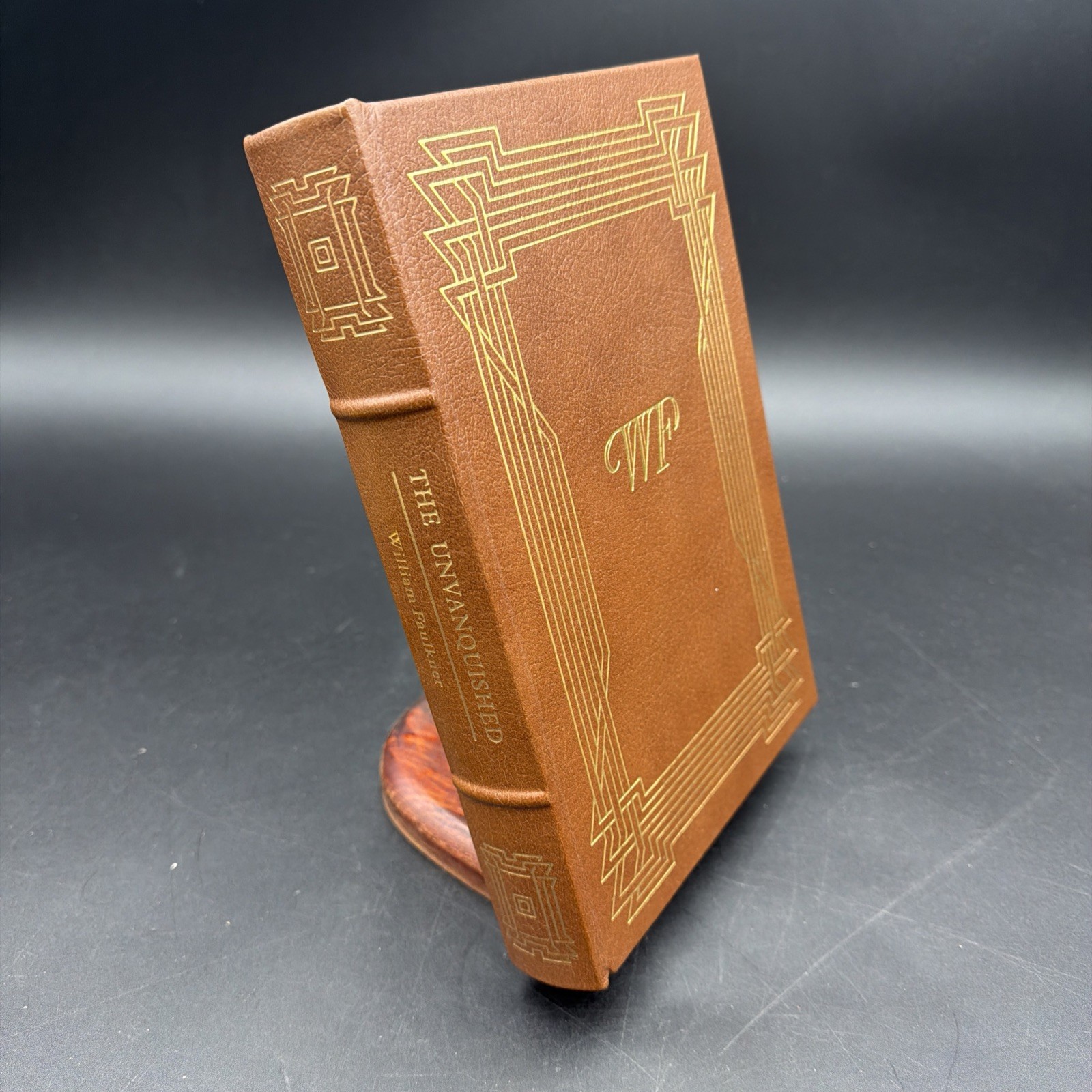 The Unvanquished by William Faulkner Easton Press Leather Bound EUC