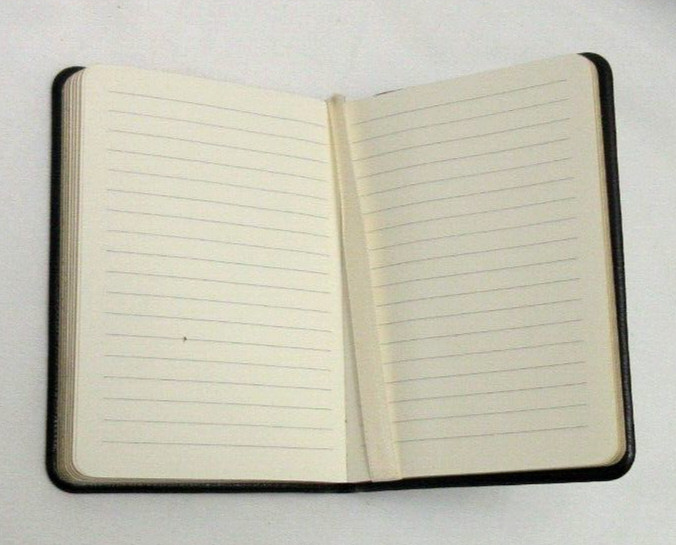 APPALACHIAN TRAIL 3×4″ MIN Guide Leather Cover Notebook w Maps Info 160 Pgs NAVY