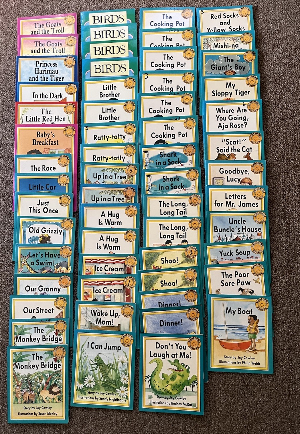 Lot of 58 Sunshine Books The Wright Group Early Emergent Readers Joy Cowley Twig